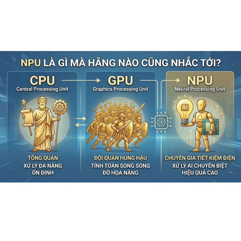 Build PC 2026: Chọn CPU có NPU hay chỉ cần GPU mạnh là đủ?