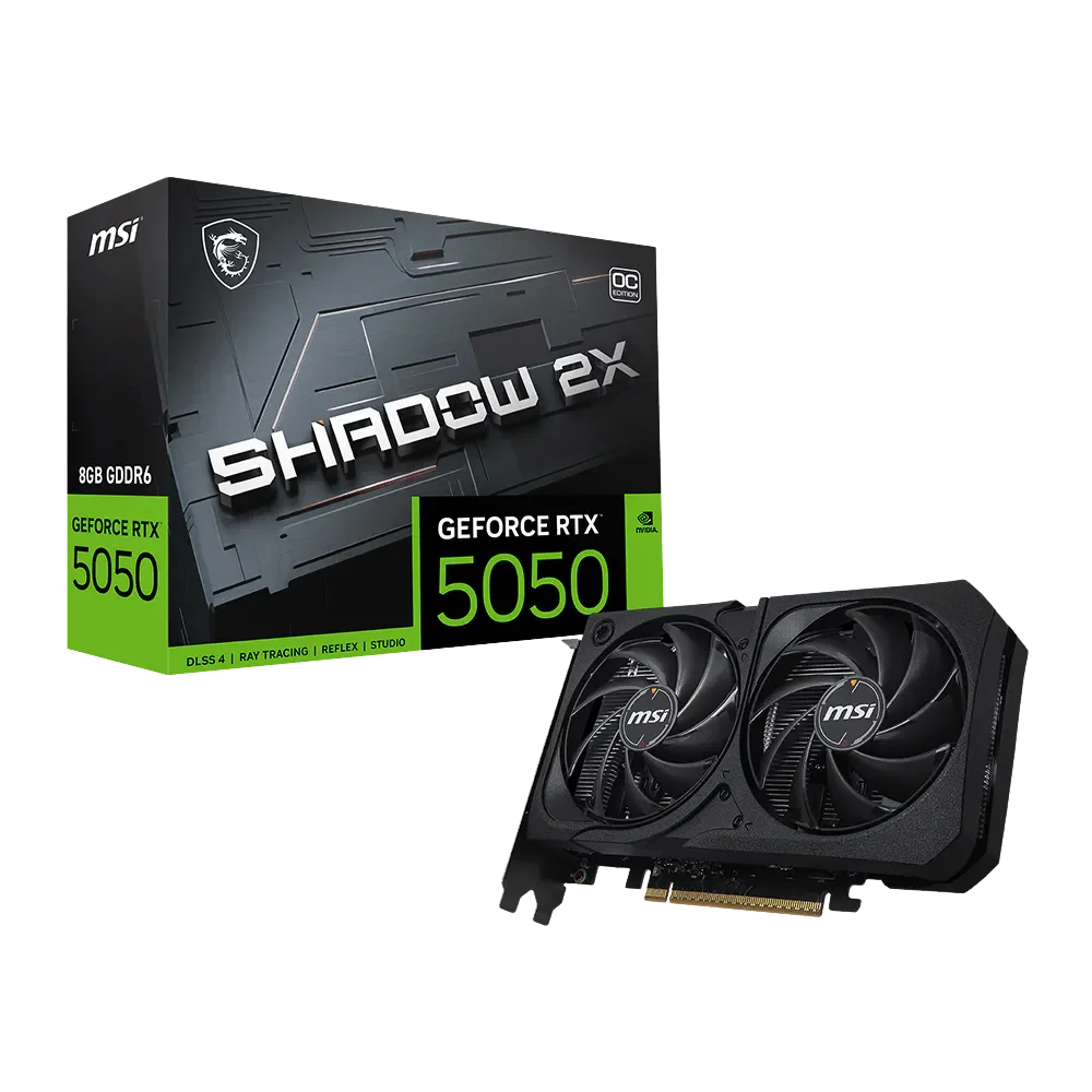 Card đồ họa MSI RTX 5050 SHADOW 2X OC 8G