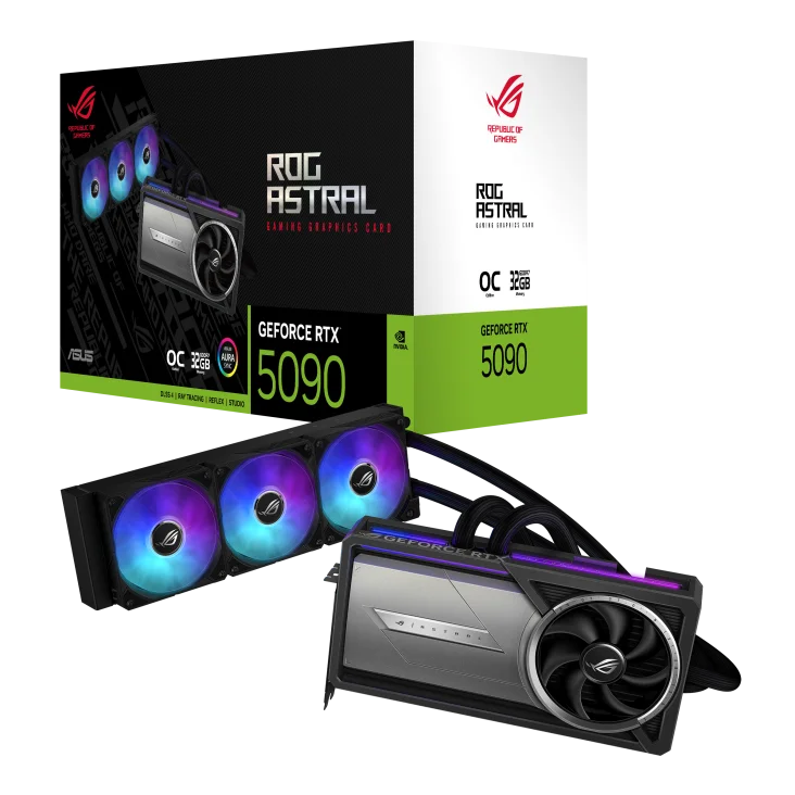 Card màn hình ASUS ROG Astral LC GeForce RTX 5090 32GB GDDR7 OC Edition (ROG-ASTRAL-LC-RTX5090-O32G-GAMING)