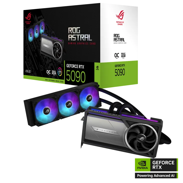 Card màn hình ASUS ROG Astral LC GeForce RTX 5090 32GB GDDR7 OC Edition (ROG-ASTRAL-LC-RTX5090-O32G-GAMING)
