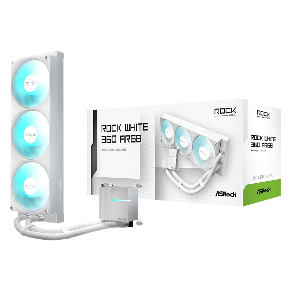 Tản nhiệt nước AIO Asrock Rock White 360 ARGB