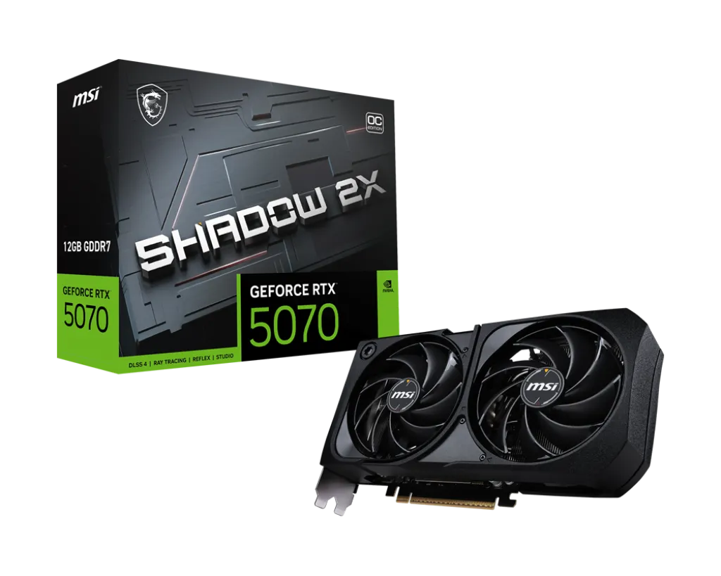 Card màn hình MSI GeForce RTX 5070 12G SHADOW 2X OC