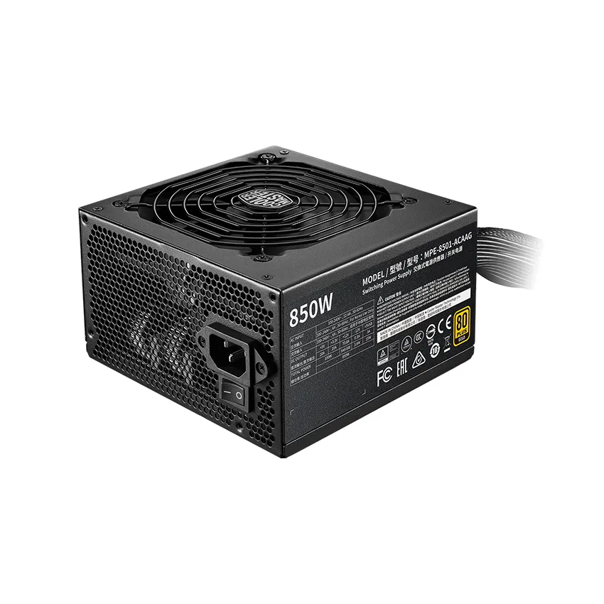 Nguồn Máy Tính Cooler Master MWE GOLD 850-V2  850W (80 Plus Gold/Màu Đen)