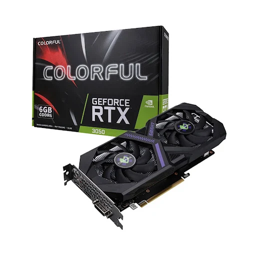 VGA Colorful GeForce RTX 3050 6GB-V4 mang lại hiệu năng ổn định cho gaming v&agrave; đồ họa nhẹ.