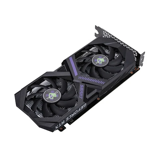 Hệ thống tản nhiệt 2 quạt giữ cho VGA Colorful GeForce RTX 3050 6GB-V4 lu&ocirc;n m&aacute;t mẻ.
